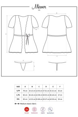 Kimono Miamor weiß S/M, L/XL