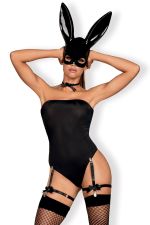 Straps-Set "Bunny costume" schwarz S/M (36/38)