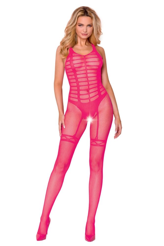 Bodystocking ouvert pink S/L