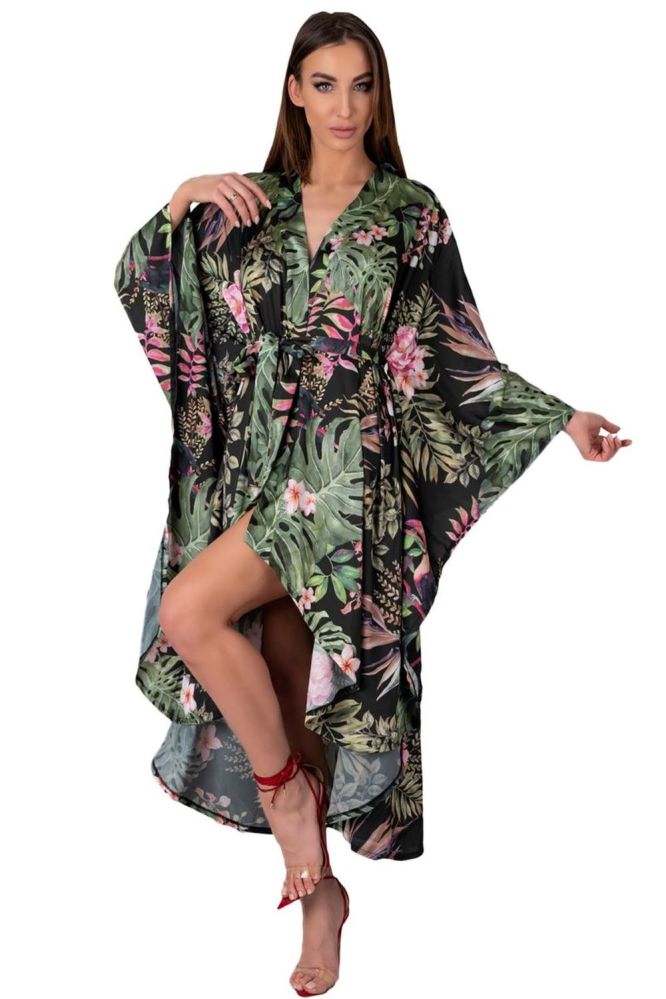 Kimono Atenna schwarz/grün OneSize S/L