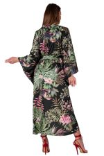 Kimono "Atenna" schwarz/grün OneSize S/L