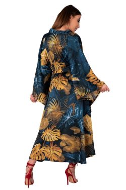 Kimono "Handis" blau/gold OneSize S/L
