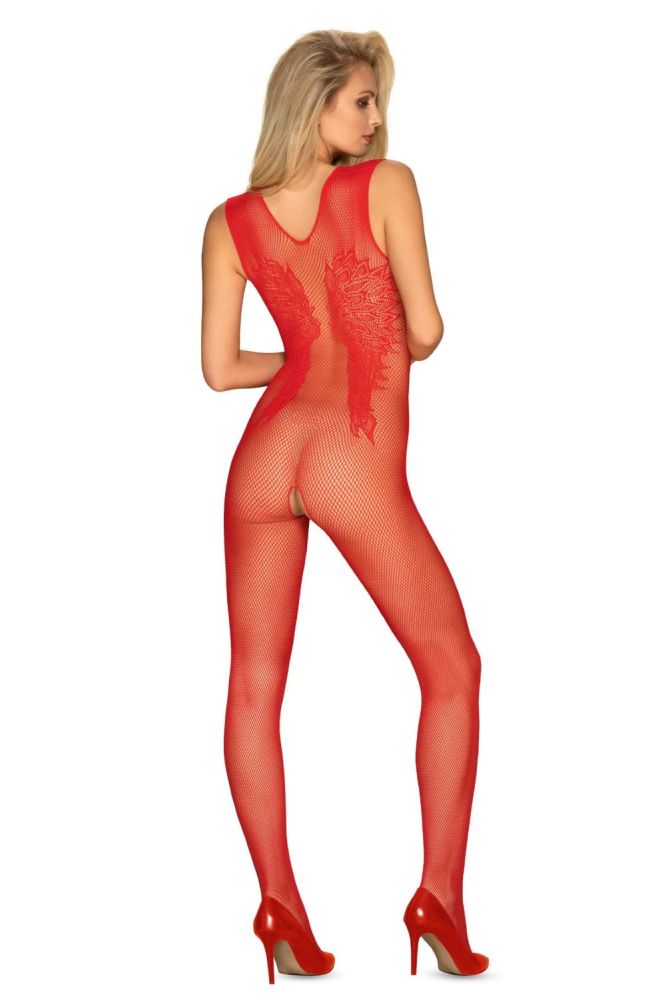 Bodystocking ouvert rot OneSize S/M/L